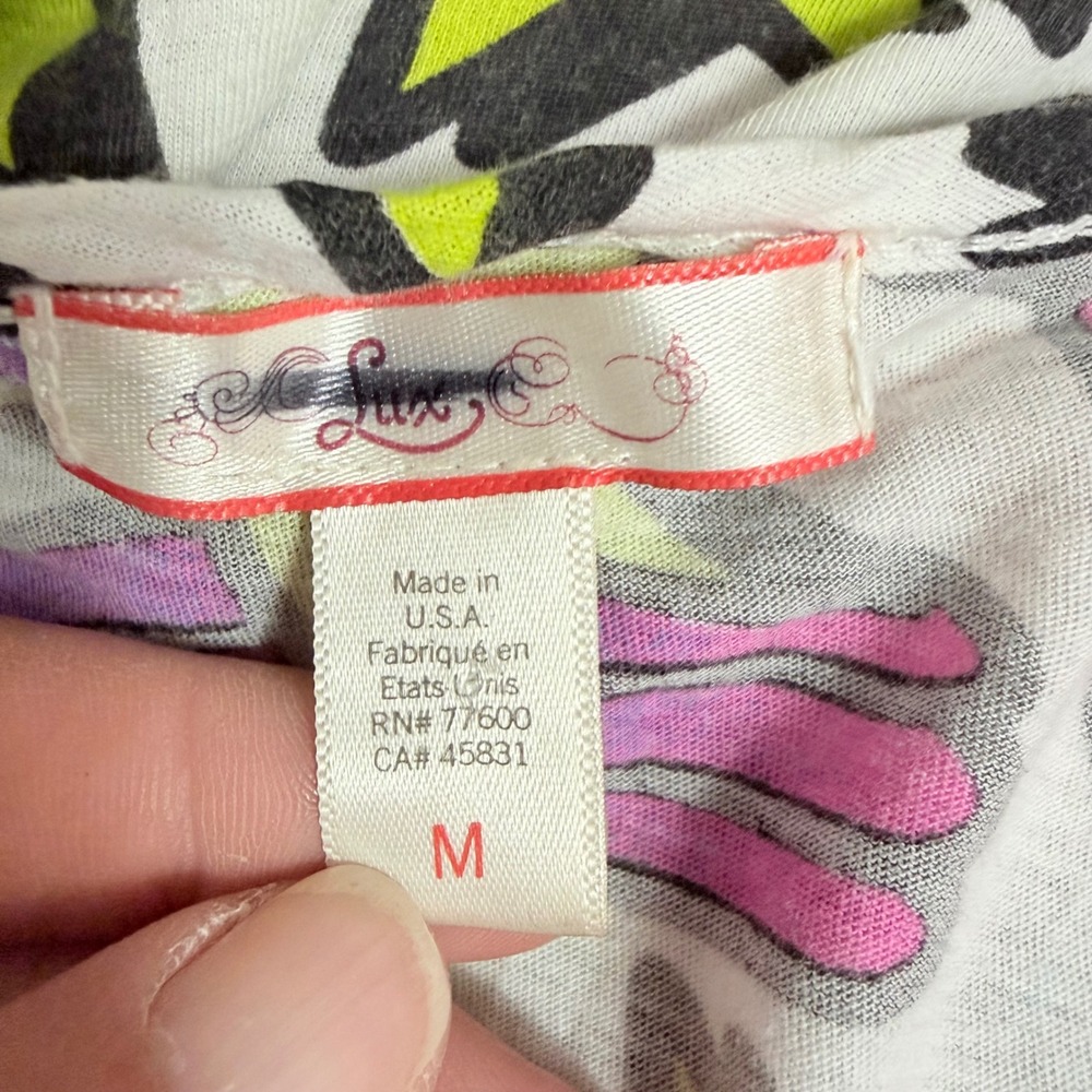 ASO Hannah Montana Y2K Lux Shooting Star Rainbow T-Shirt M White Neon Graphic - Picture 7 of 9